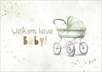 Dubbele kaart - Welkom lieve baby