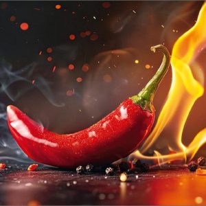 Dubbele kaart - Peper met vlam