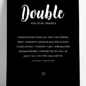 Ansichtkaart Double for your trouble
