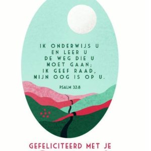 Kaart gefeliciteerd belijdenis